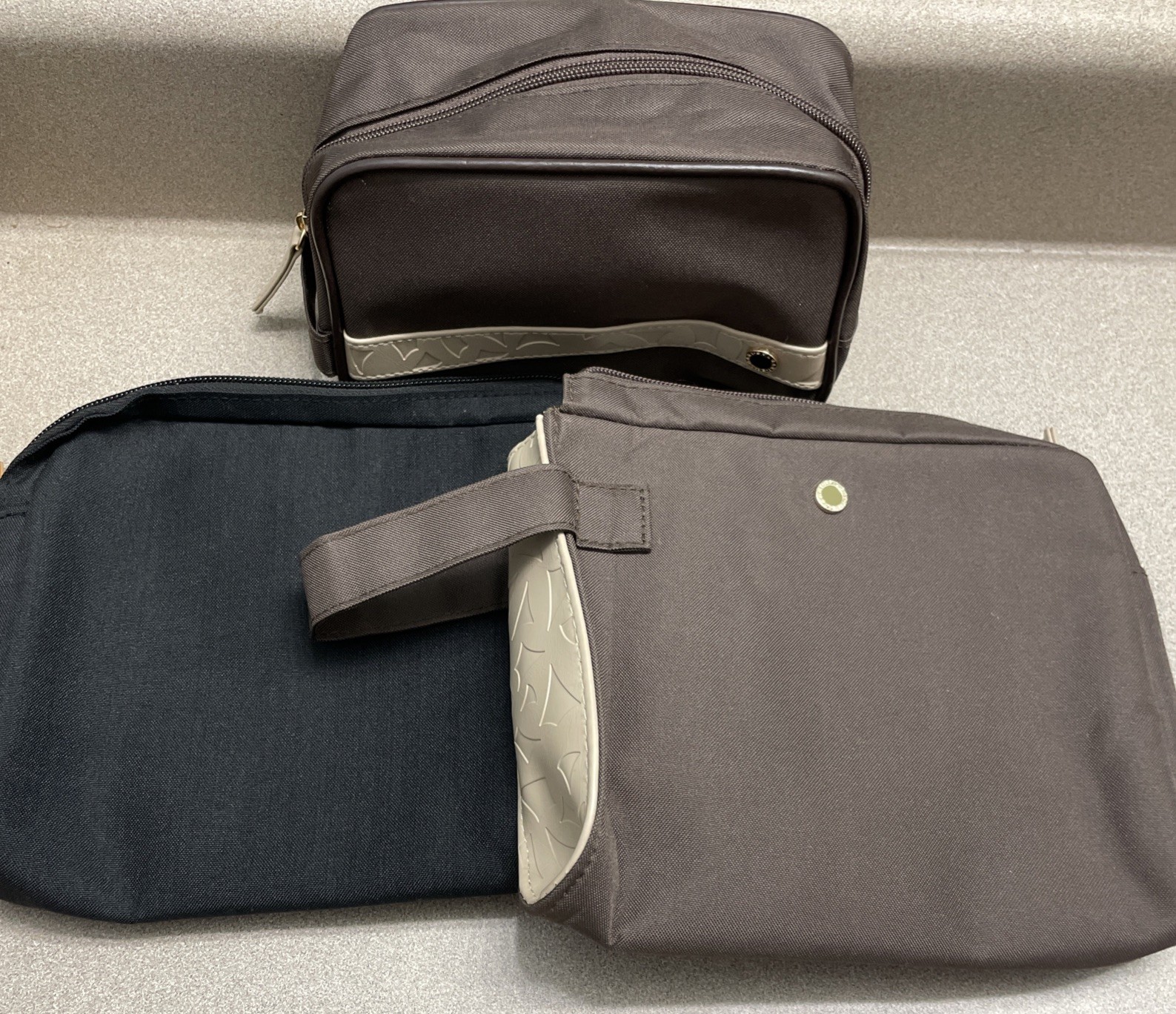 BVLGARI Bulgari Emirates Business Class Men’s Amenity Travel Kit Bag Lot Of 3