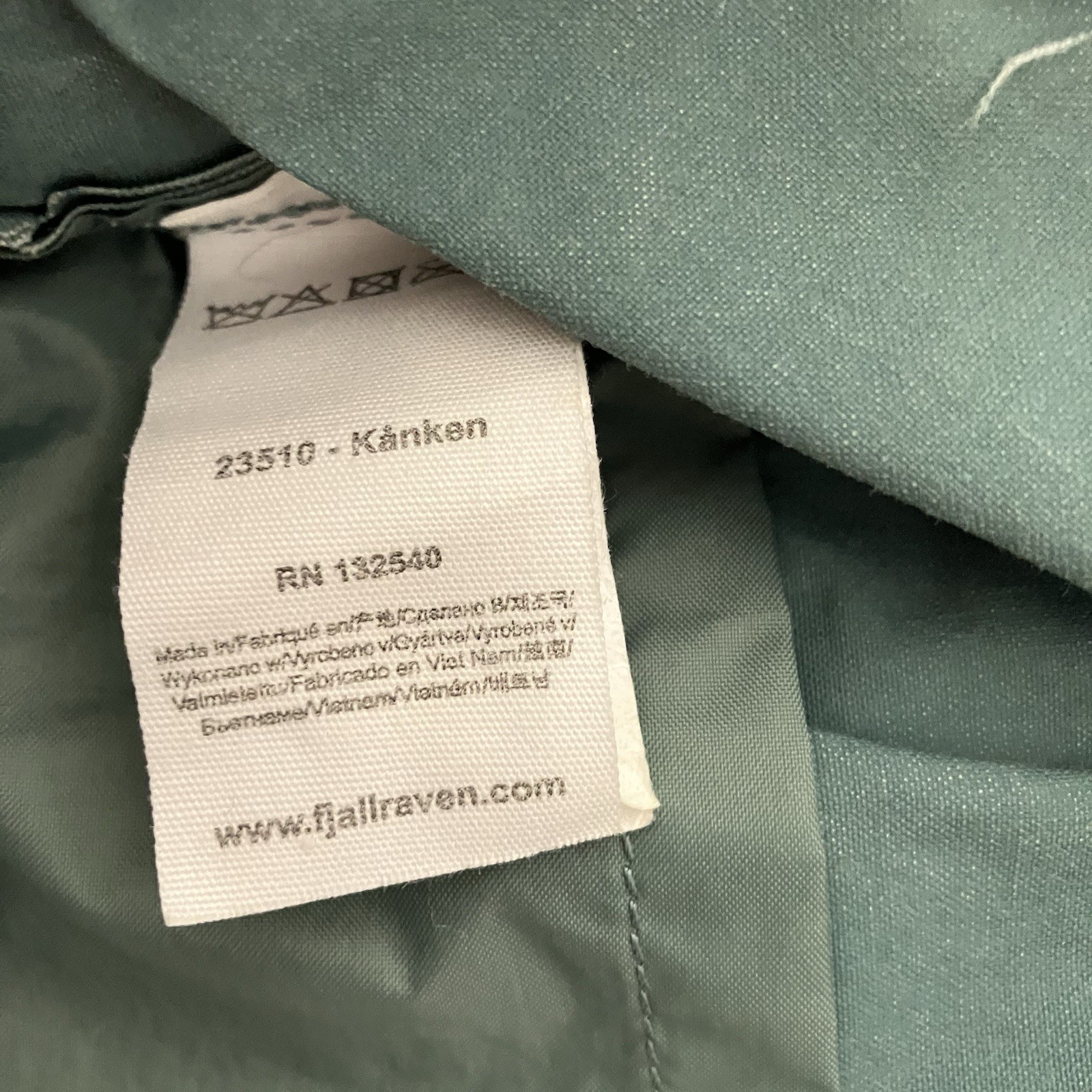 Fjallraven Kanken Mini Backpack Teal With Red Straps