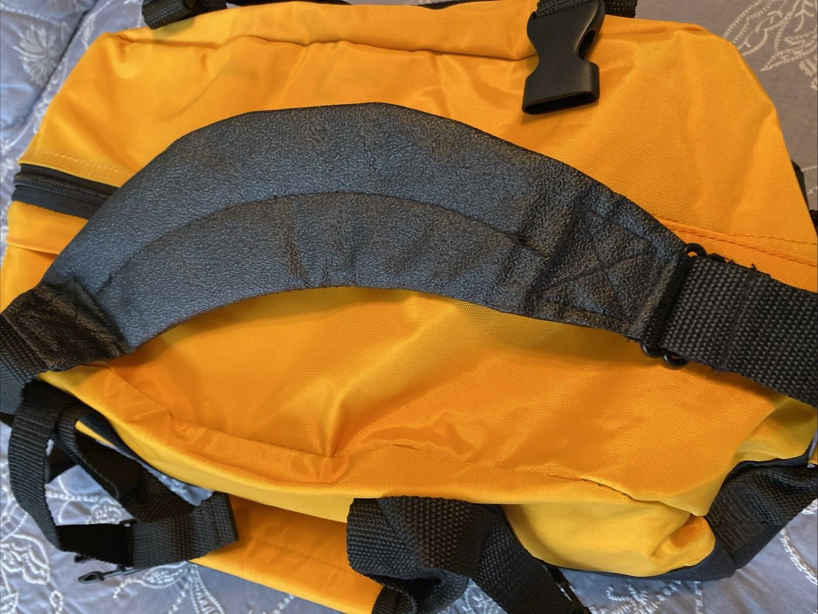 Montecristo Cigars Medium Heavyweight Duffle Bag in Yellow and Black, 18″ x 10″