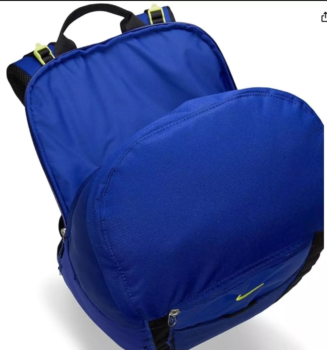 Nike Backpack (27L) DJ9677-455 Deep Royal Blue/Black/Atomic Green Adult Kids