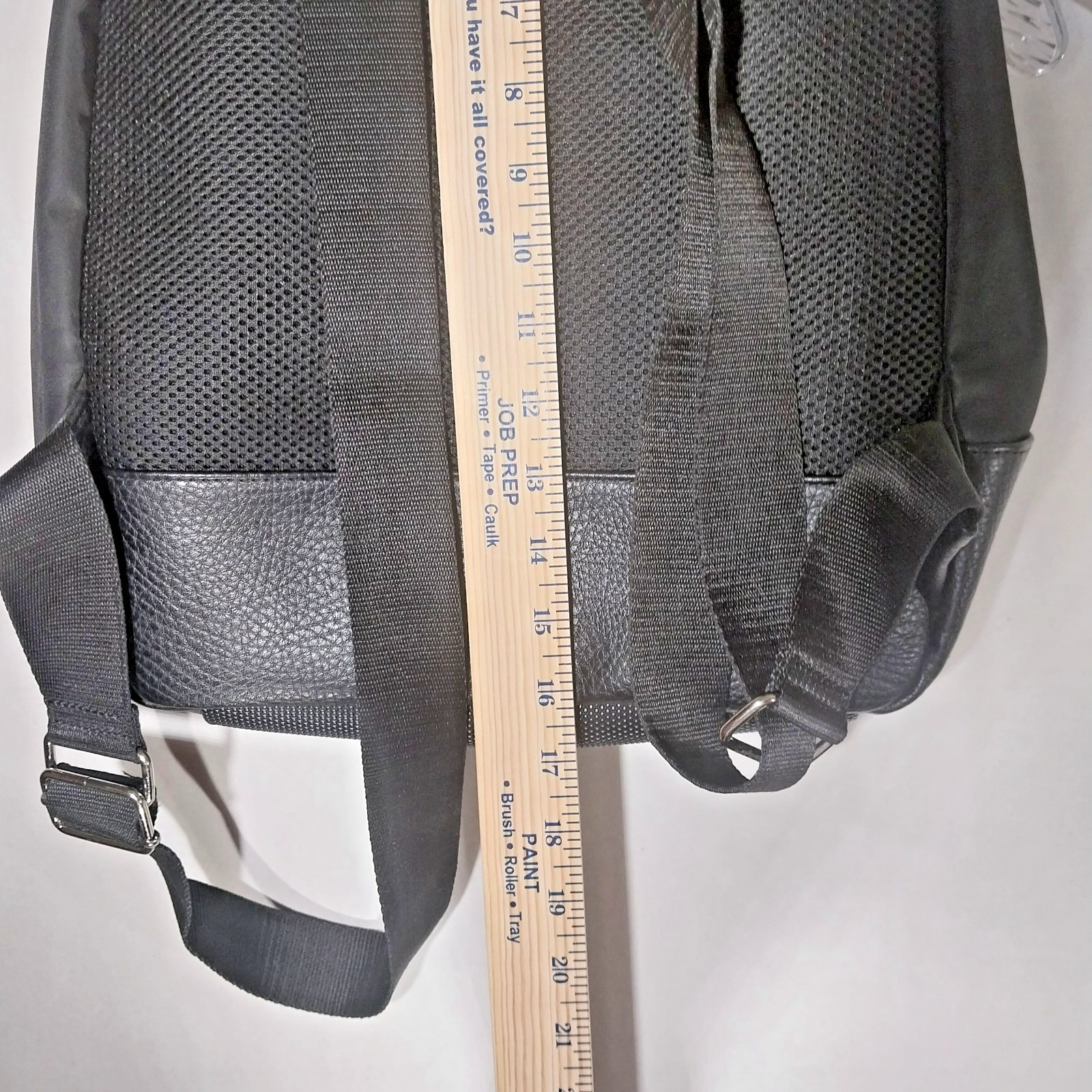 Unisex Calvin Klein Backpack-Rucksack Black Nylon and Pebble Polyurethane