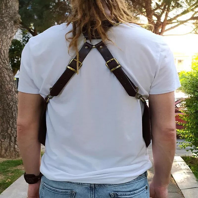 Men’s Adjustable Antitheft Hidden Underarm Shoulder Bag Wallet Strap Pocket