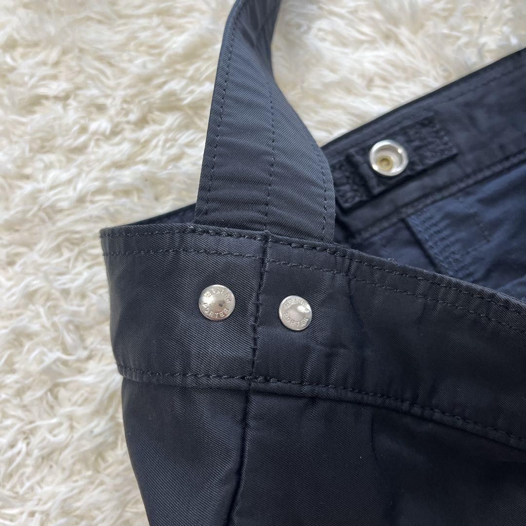 Authentic ポーター 吉田カバン MILE Shoulder Bag Black 34cm x 31cm x 6cm Compact Leather