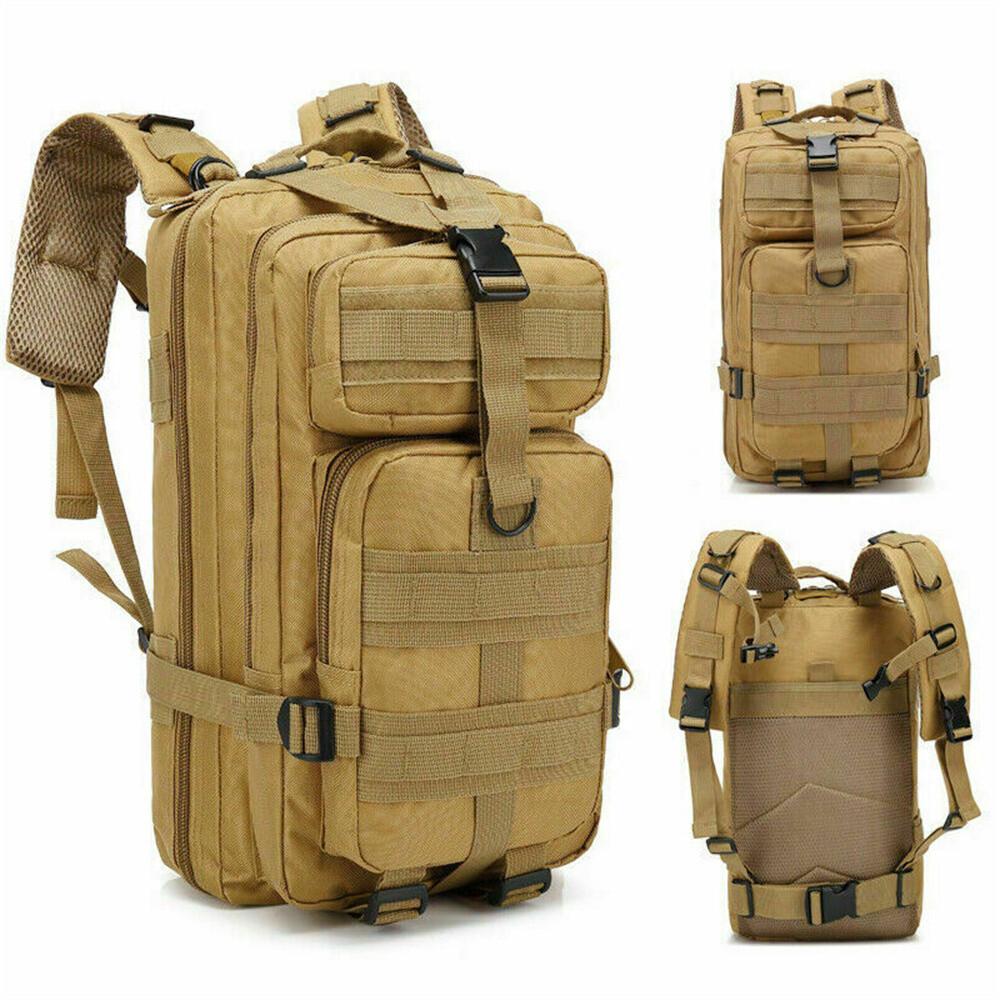 30L Military Tactical Backpack Rucksack Travel Bag for Camping Hiking Outdoor