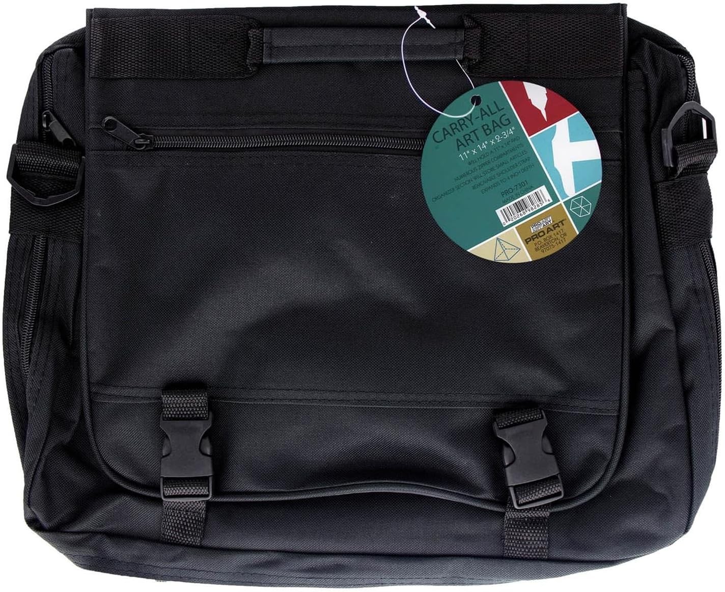 Messenger Art Supply Bag 11″x 14″x 2.75″, Black