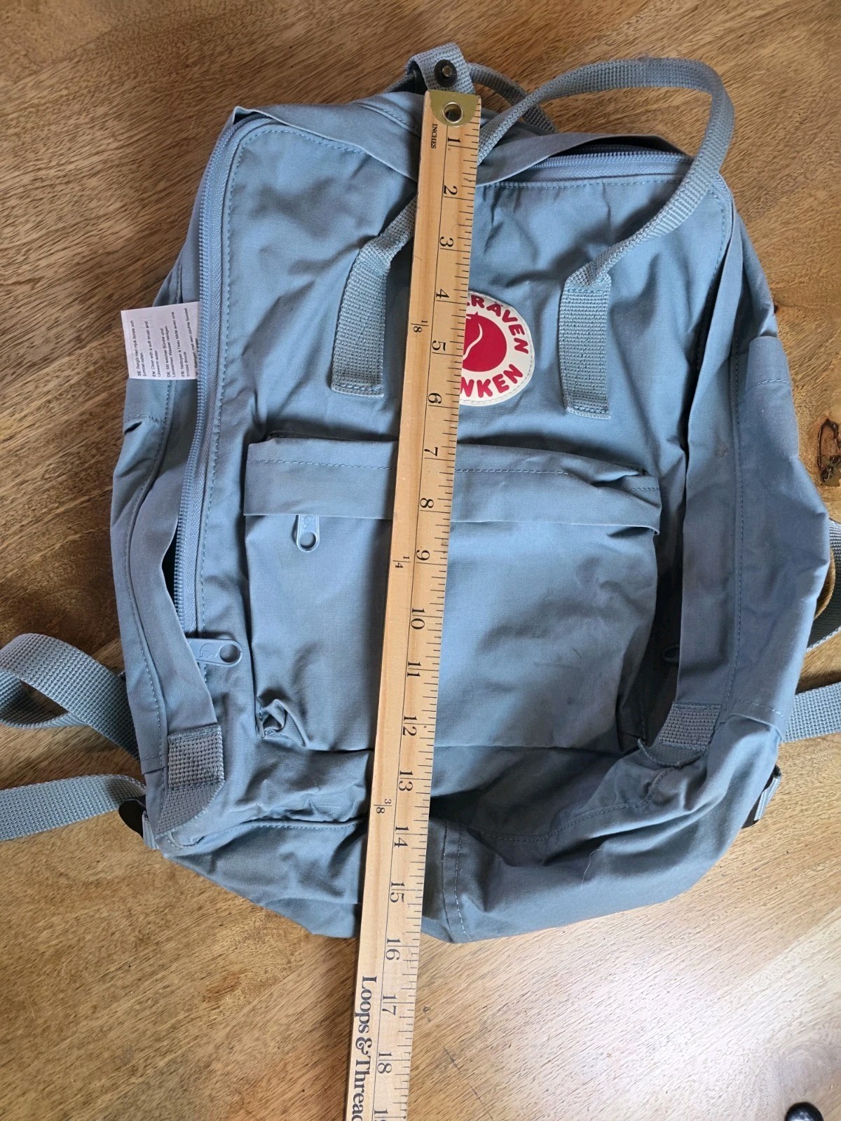 Fjallraven Kanken Mini Travel Active Backpack Blue 15 Inches Tall