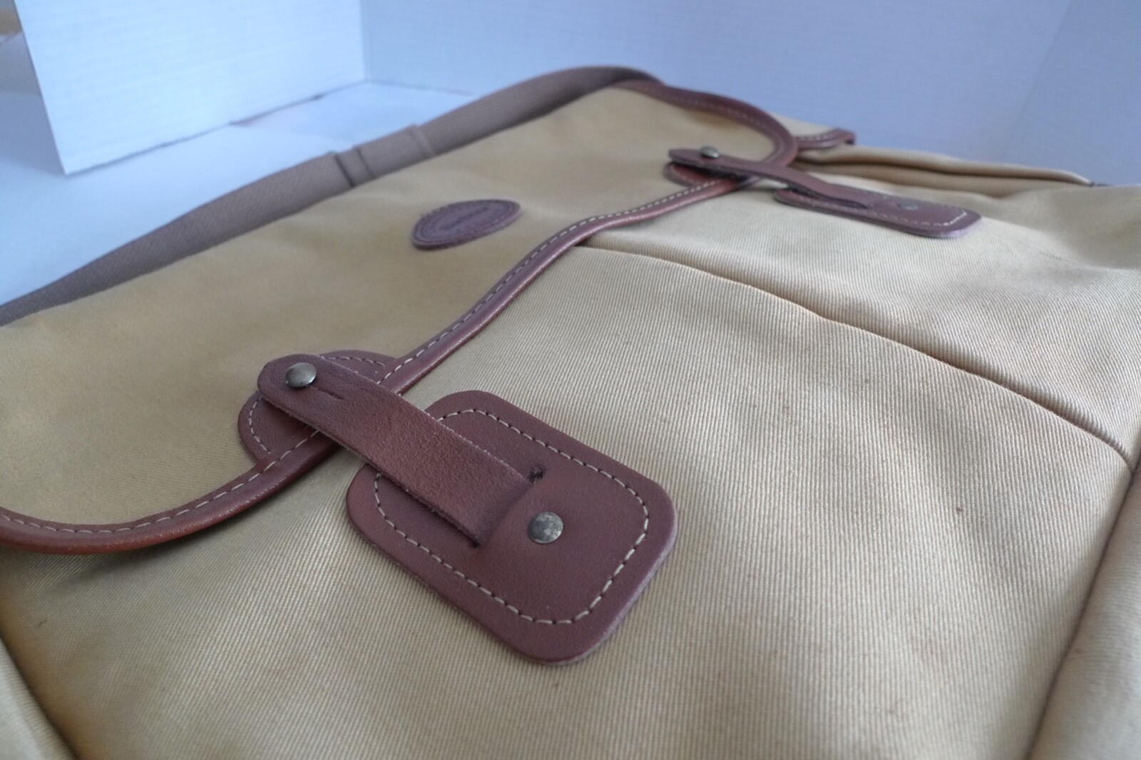 BARBOUR- B730 CHEVIOT COTTON CANVAS BAG -WITH LINER- MADE IN ENGLAND