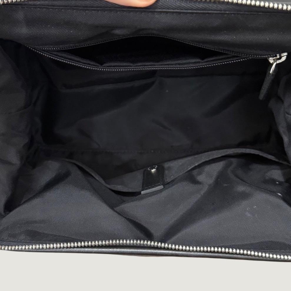 Vintage Coach C1S-5406 Black Leather Toiletry Case Dopp Kit Bag Travel Old Money