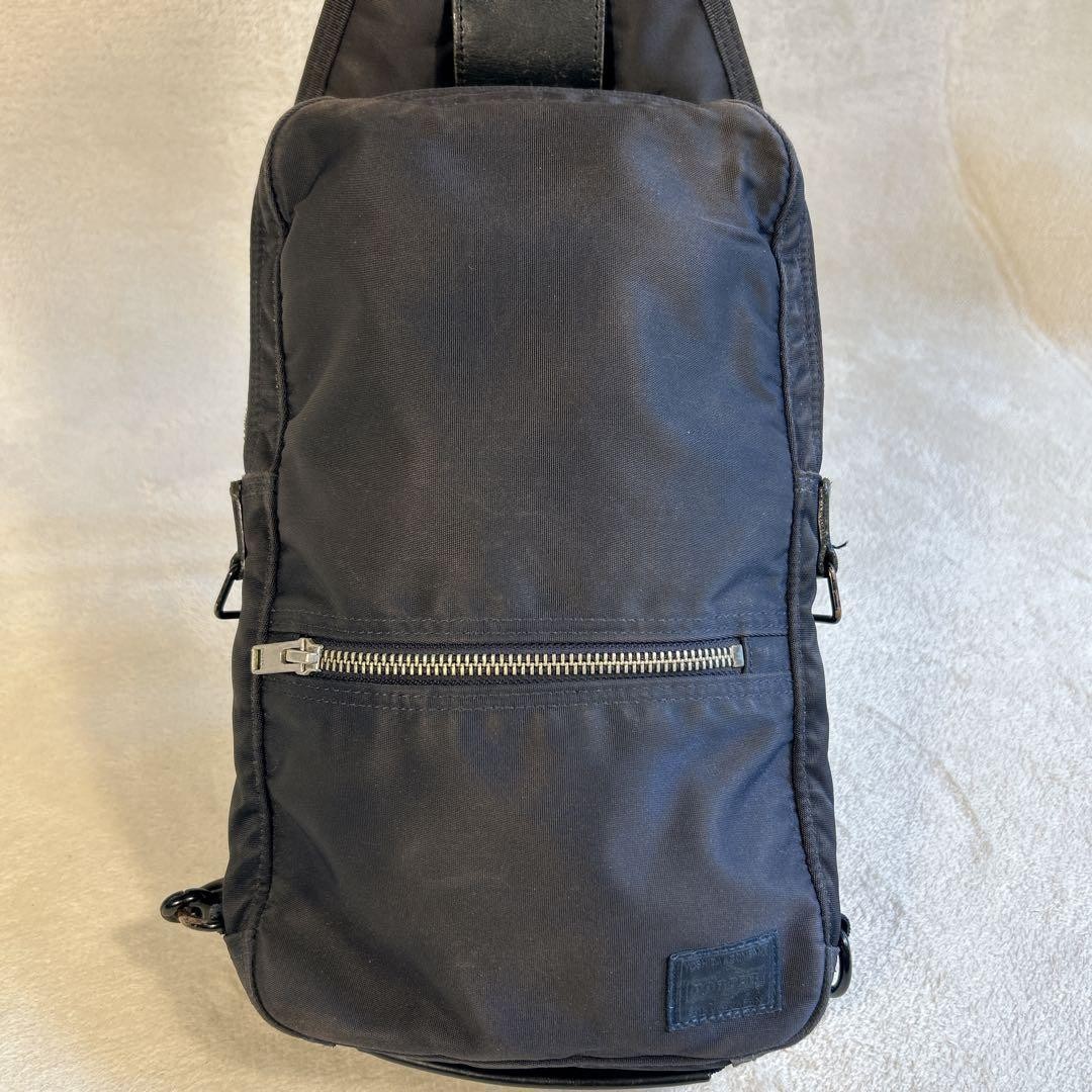 Authentic PORTER Yoshida Kaban Sling Shoulder Bag Black 30cm x 18cm x 6cm Slight