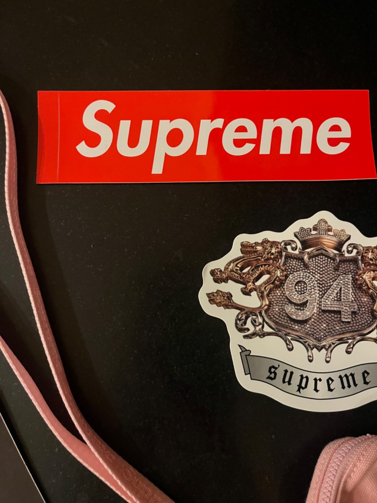 Supreme Camera Bag + Mini Pouch Light Pink SS25 Cordura Brand New Stickers