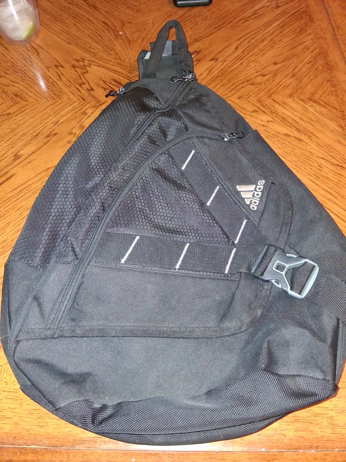 Adidas Load Spring Sling Backpack Messenger Shoulder Bag Black