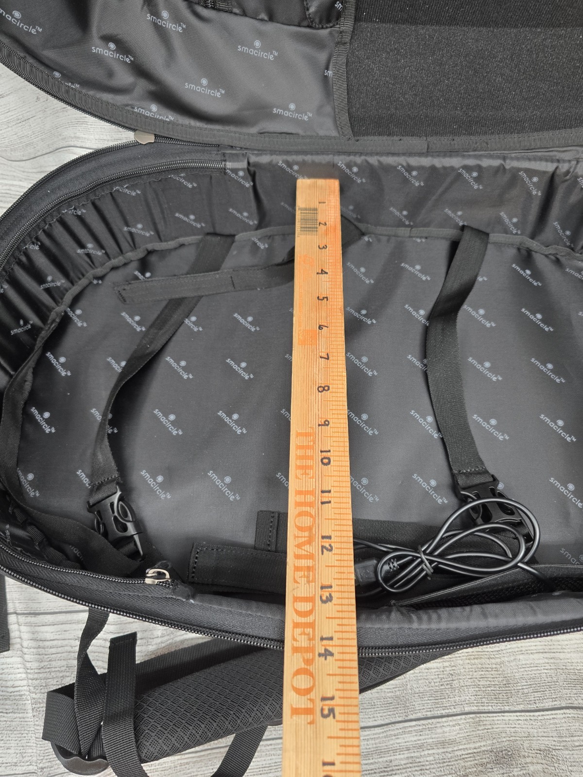 Smacircle backpack Gray. NWT. Holds S1 Foldable Bike (Not Included) #12015