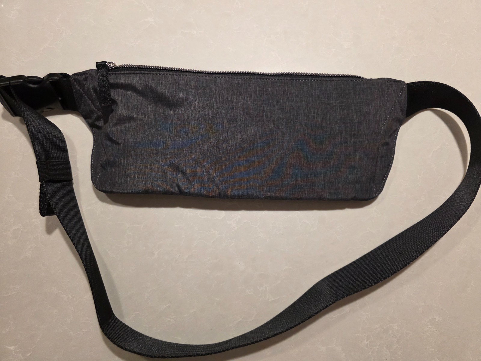 NEW Authentic CALVIN KLEIN CK LOGO Printed Nylon WAIST Bag FANNY PACK DARK GRAY