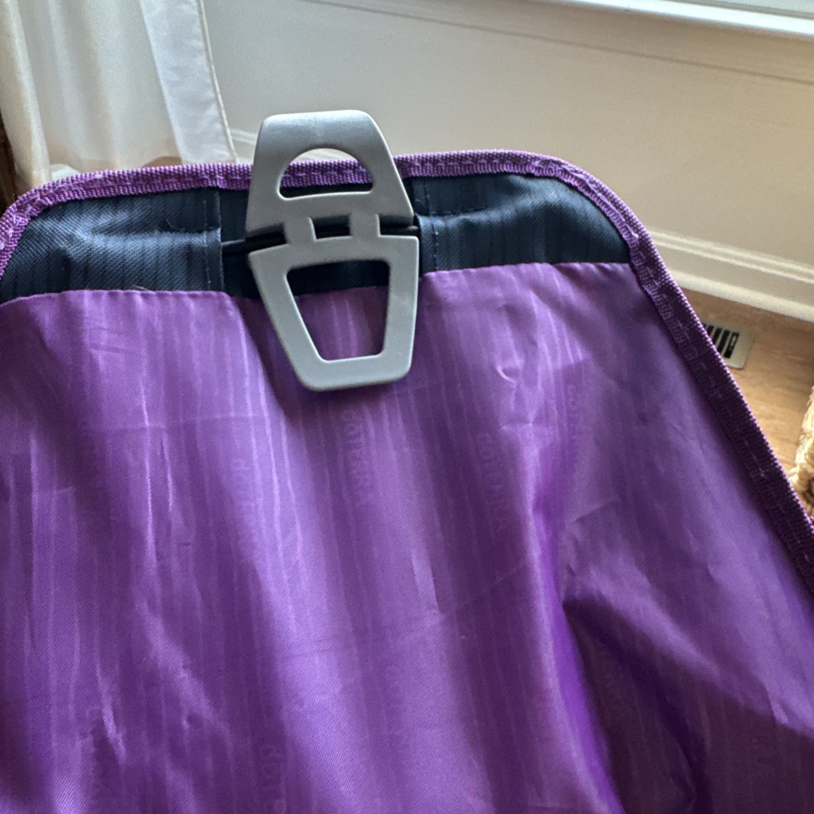 Doterra Backpack Gray Purple White Adjustable Straps Zippered Pockets Rare Large