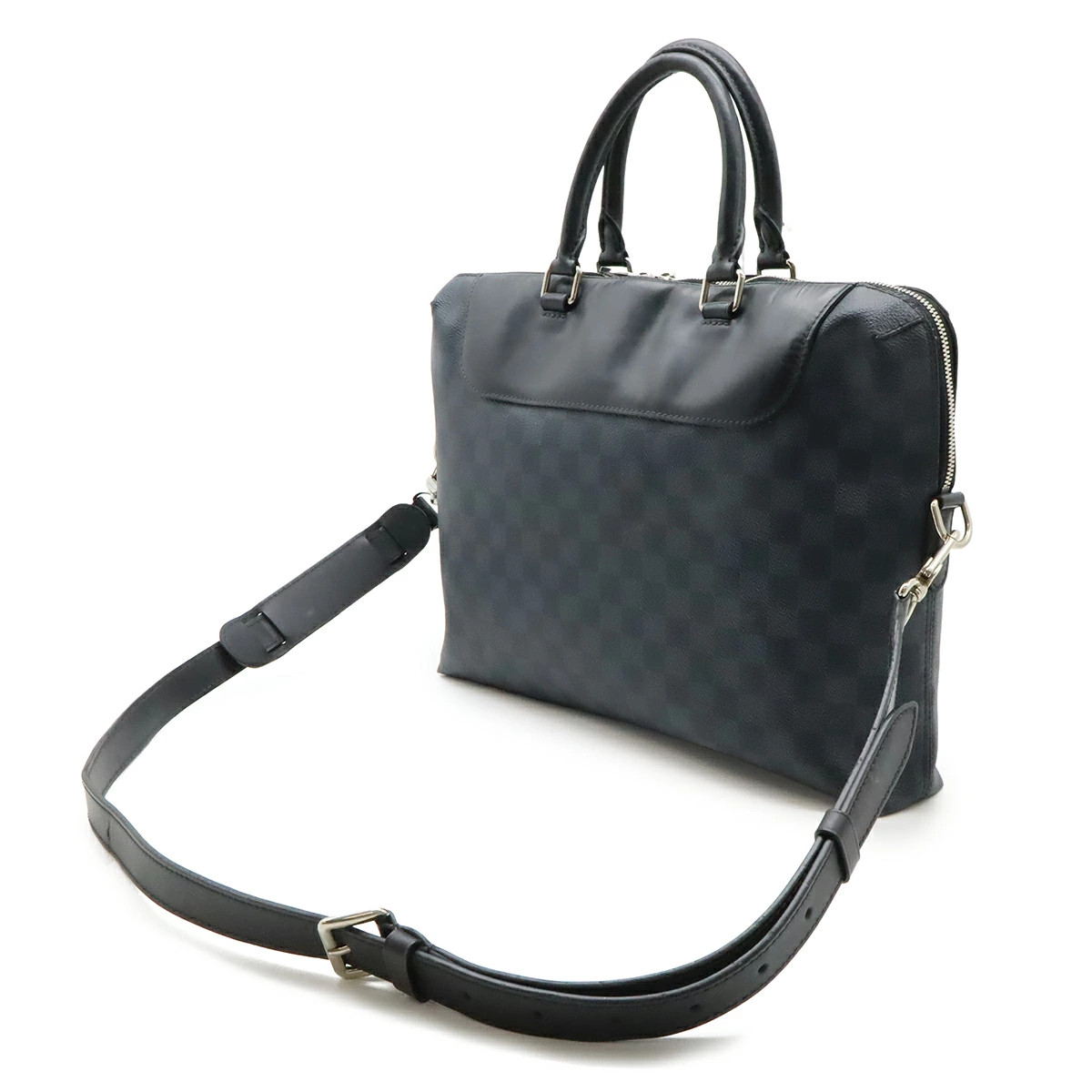 LOUIS VUITTON Porte Document Jour NM Briefcase Damier Cobalt Canvas Blue N41589