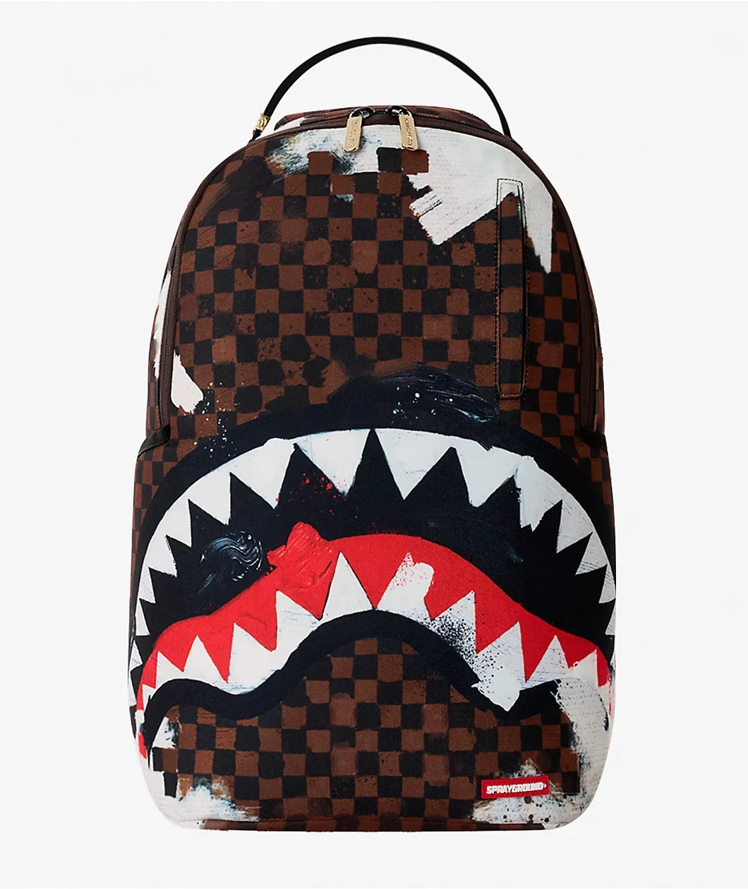 Sprayground Shraks In Paris Backpack🔥New Black Bookbag Large School Travel Bag