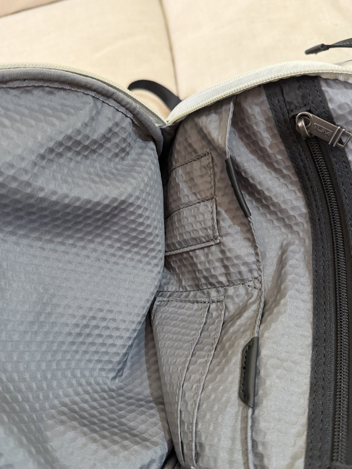Tumi Alpha Bravo Ally Roll top Backpack – Green & Grey