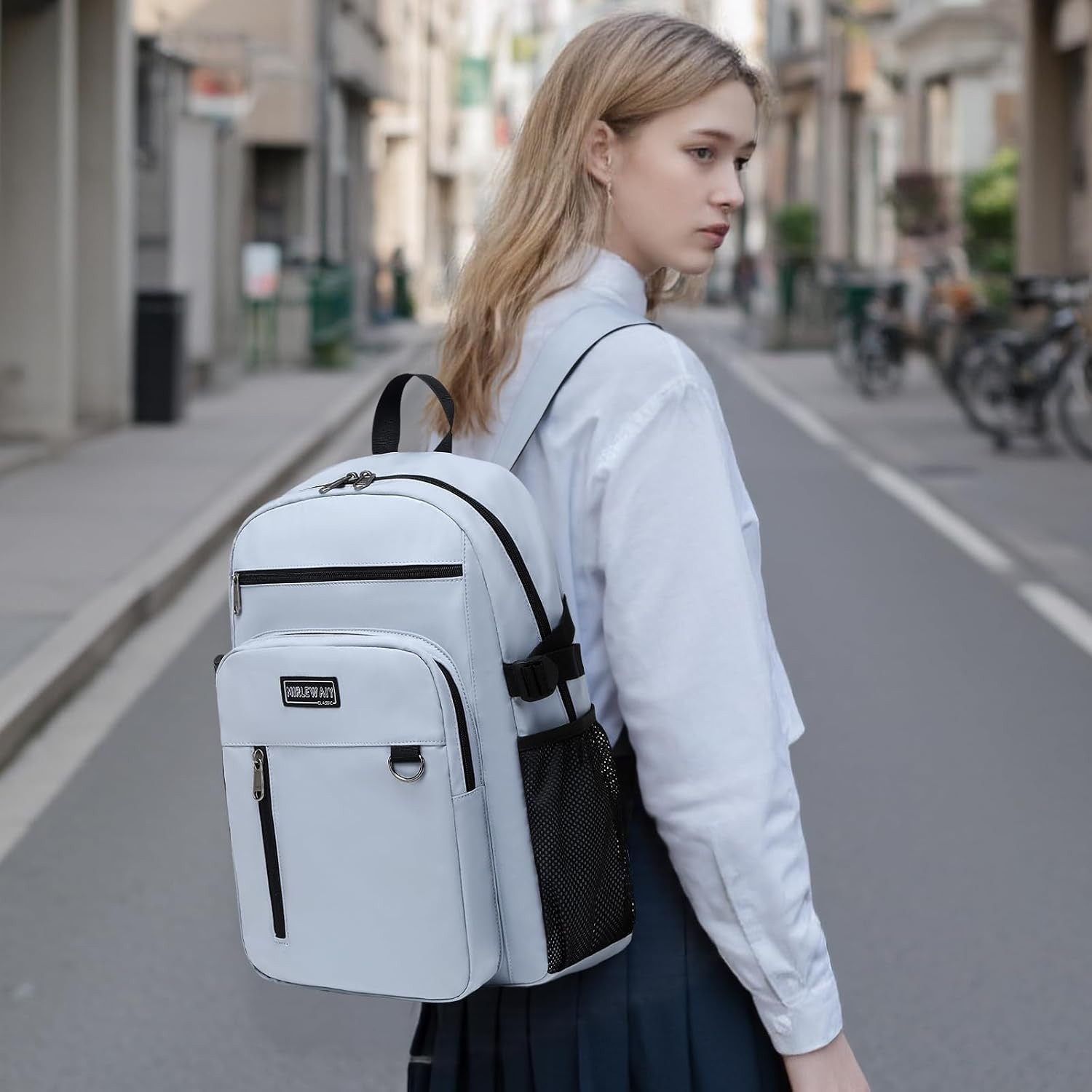 Classical School Backpack Lightweight Bookbag Casual Daypack Travel Work Bag for