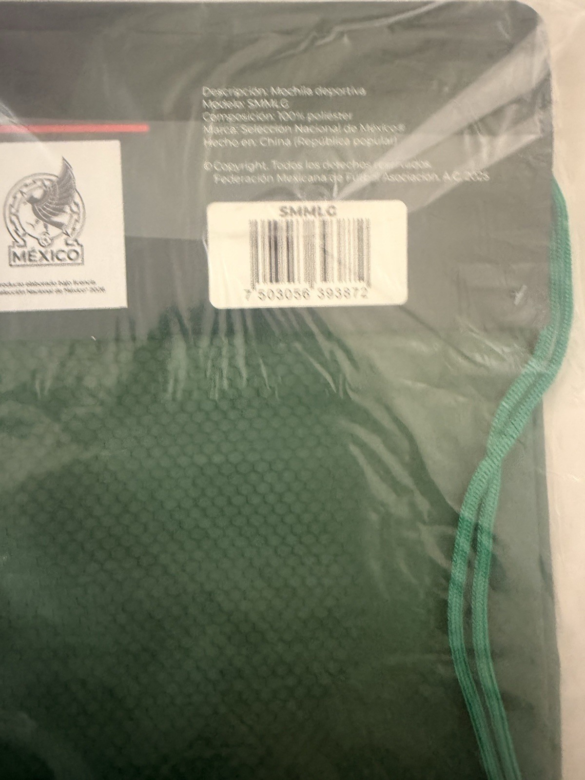 Official Mexico National Team Drawstring Backpack New Sealed Choose Color