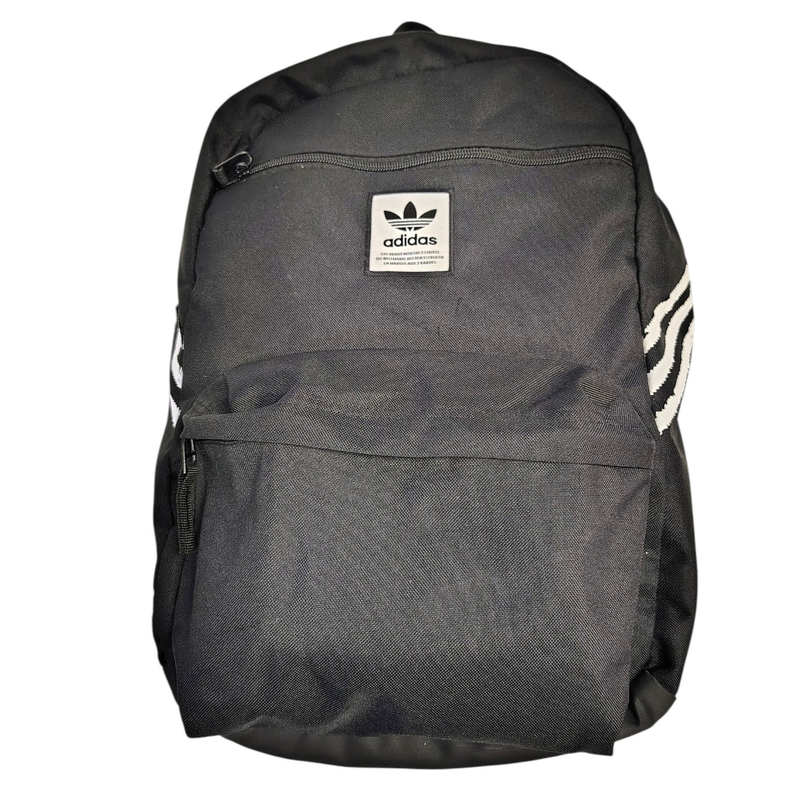 Adidas Originals National 3-Stripes Backpack EV8026 Black FLAWED