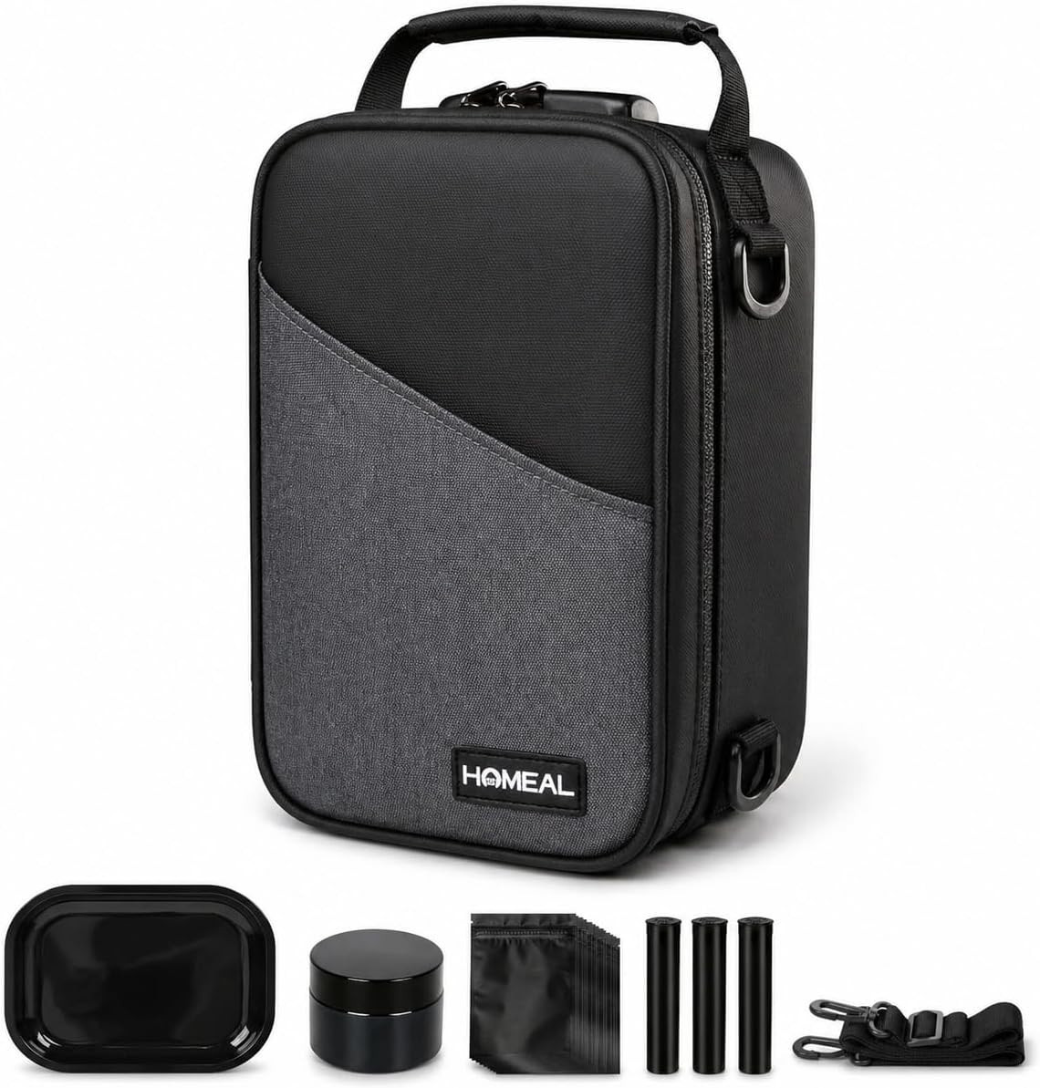 1 Lockable Smell Proof Bag Carbon Odor Control Storage for Travel Home Car
