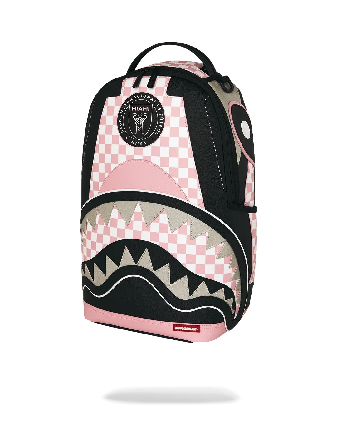 Sprayground INTER MIAMI BIG SHARK Backpack🔥New Black Bookbag Large School Bag