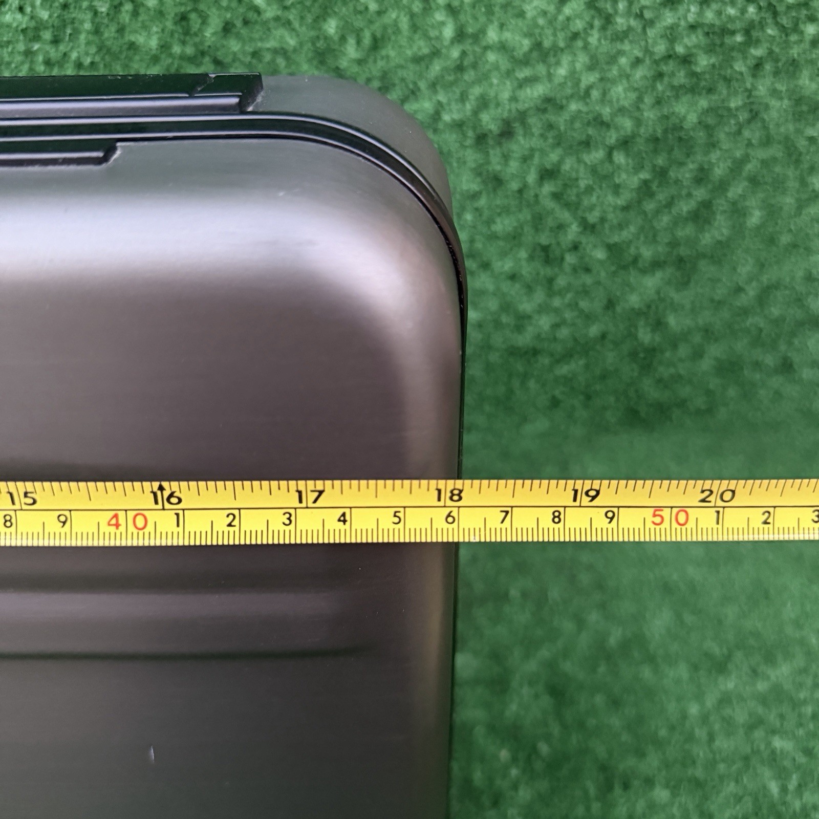 Zero Haliburton Aluminum Briefcase USA Made, 1989 Vintage, Dark Green 18”x13”x4”