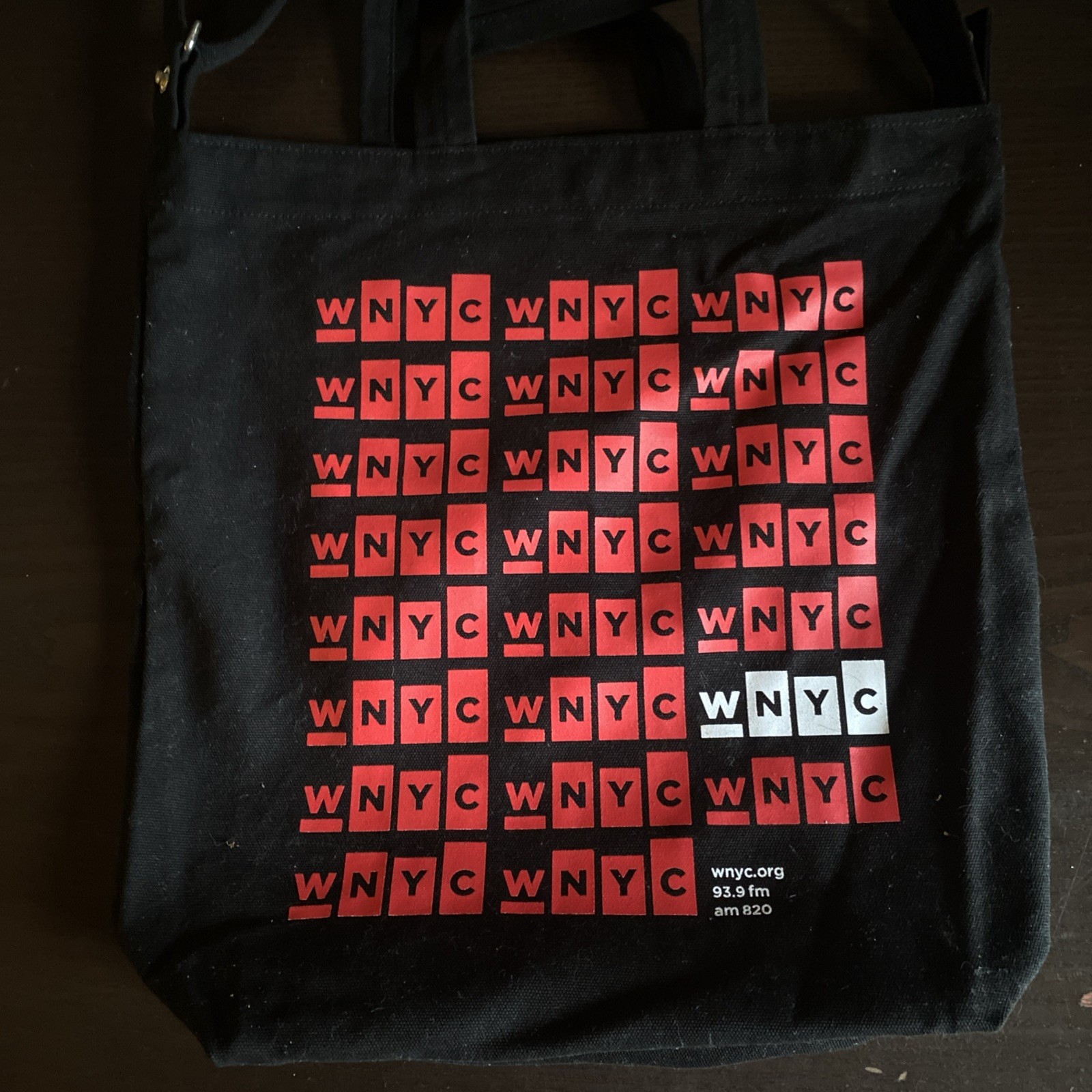 WNYC Large Heavy Canvas Tote / Carry Bag – 93.9 FM / 820 AM – New York City