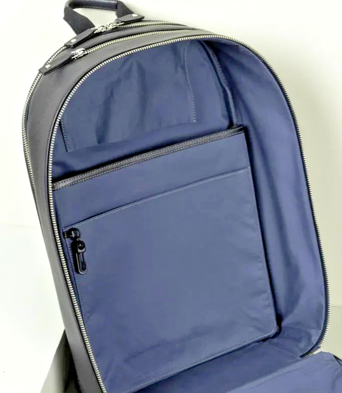 Men’s Leather Backpack for Business Travel – Black