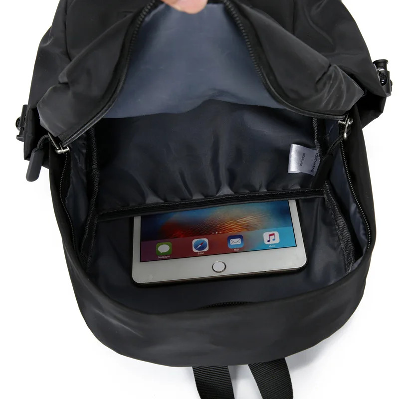 Sport Mini Men’s Backpack Fashion Small Black Travel Rucksack Shoulder School.
