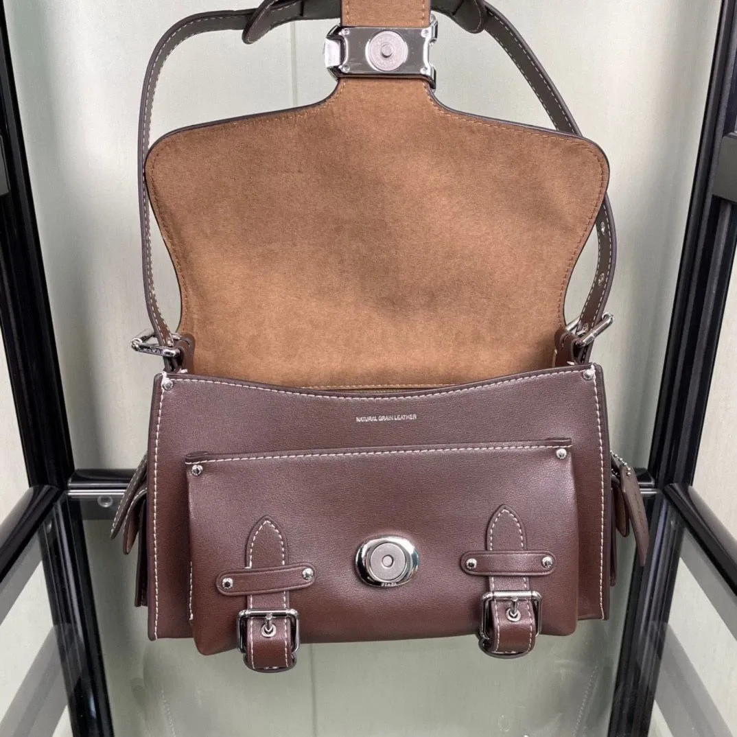 COACH Cargo Soft Tabby Leather Shoulder Bag Maple CT721 Outlet NEW