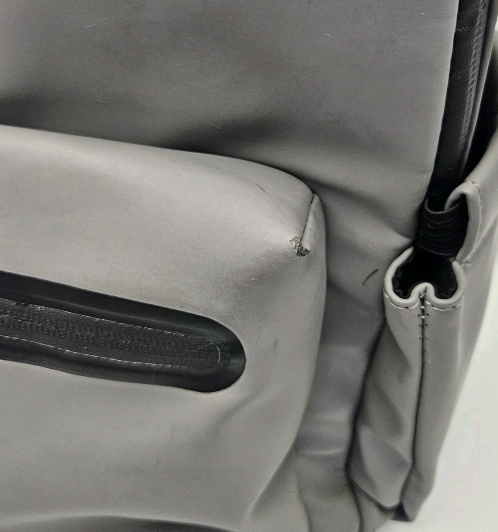 PAJAR PU Gray Backpack. Water Resistant Polyurethane. Pre-Owned