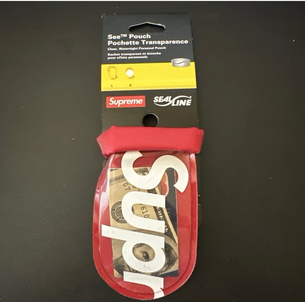 SUPREME SealLine See Pouch Small Red SS18 BNIB w/Accessories IN HAND SHIPS NOW