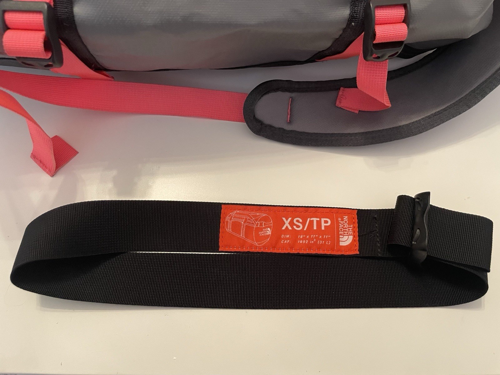 THE NORTH FACE BASE CAMP DUFFEL BAG Grey 50L 10x11x17” See Pics Zipper Closure