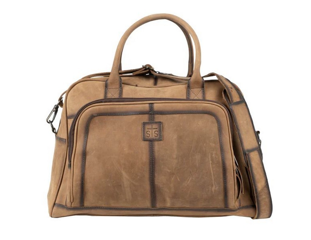 StS Ranchwear Western Bag Mens Foreman Carry On Leather Brown STS34531
